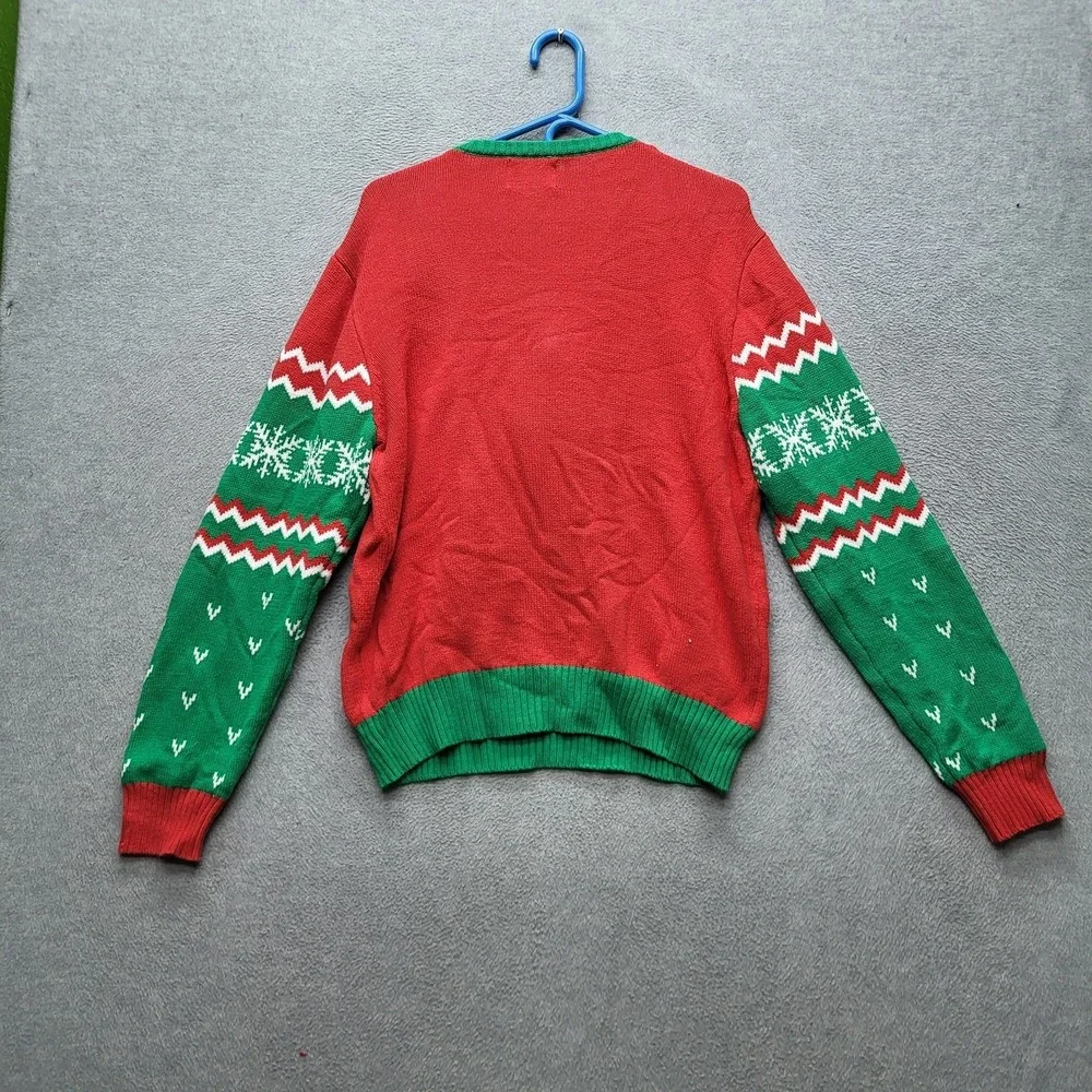 The Office Men Sweatshirt XL‎ Red Fair Isle Ugly Sweater Dwight Christmas